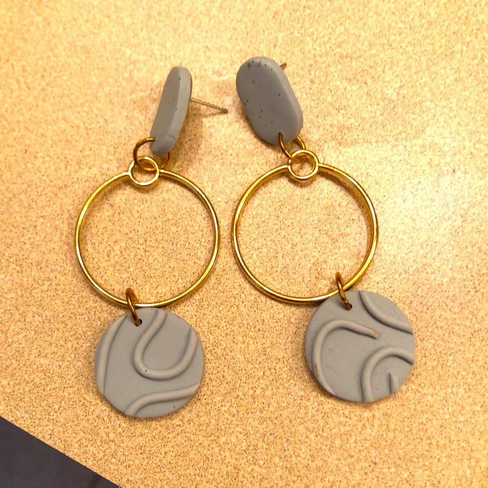 Red Rock Clay earrings polymer